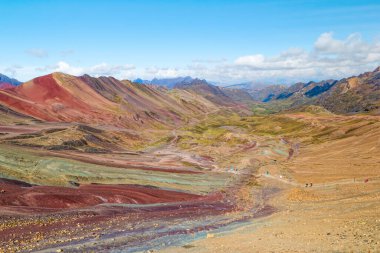 Vinicunca veya Winikunka. Ayrıca Montana de Siete Colores olarak da bilinir. Peru And Dağlarında Dağ.