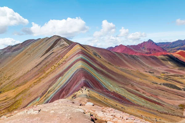 Vinicunca Winikunka También Llama Montana Siete Colores Montaña Los Andes — Foto de Stock