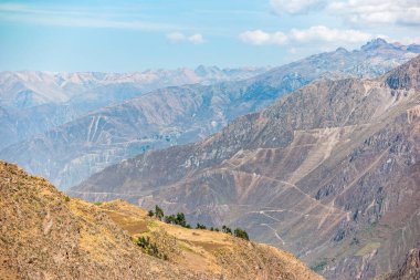 The world's deepest canyon Colca in Peru. clipart
