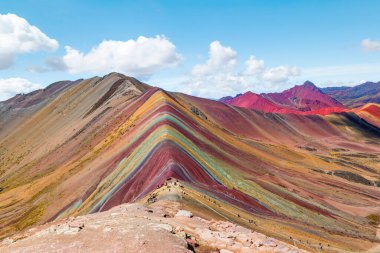 Vinicunca or Winikunka. Also called Montana de Siete Colores. Mountain in the Andes of Peru. clipart