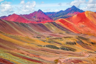 Vinicunca or Winikunka. Also called Montana de Siete Colores. Mountain in the Andes of Peru. clipart