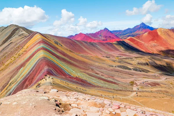 Vinicunca Winikunka Chiamato Anche Montana Siete Colores Montagna Nelle Ande — Foto Stock