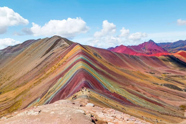 Vinicunca Winikunka Chiamato Anche Montana Siete Colores Montagna Nelle Ande — Foto Stock