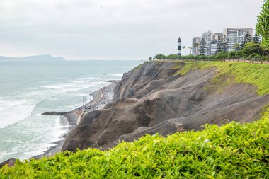 Lima, Peru 'daki Miraflores bölgesinin manzarası.