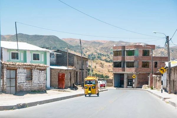 Puquio Peru 2021 Október Mindennapi Élet Egy Tipikus Perui Kisváros Stock Fotó