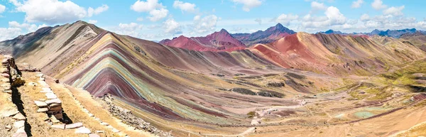 Vinicunca Winikunka Chiamato Anche Montana Siete Colores Montagna Nelle Ande — Foto Stock