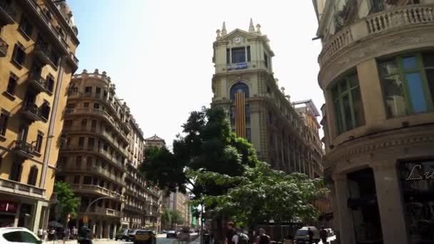 Bairro Gótico Barcelona Parte Central Mais Antiga Cidade Velha Barcelona — Vídeo de Stock