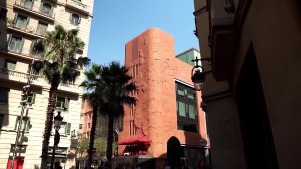 Quartiere Gotico Barcellona Parte Centrale Più Antica Del Centro Storico — Video Stock