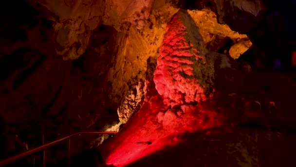 Vrelo Cave North Macedonia System Two Caves Skopje Deepest Underwater — Stockvideo