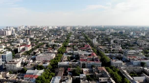 Drone Shot Odessa Drone View Port City Black Sea Southern — Stock Video