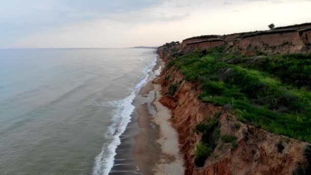 Aerial View Sanzheyka Village Odessa Region Shot Drone Resort Black — Stockvideo