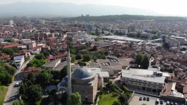 Drone Kilátás Mustafa Pasha Mecset Szkopje Márvány Mecset Amit Egy — Stock videók