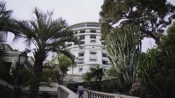 Stairs Top Casino Monte Carlo Its Entertainment Complex Located Monaco — Stock Video