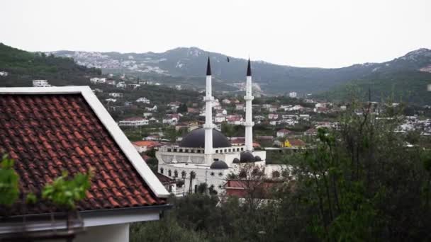 Мечеть Селимия Возле Южных Стен Старого Города Бар Черногории Новая — стоковое видео