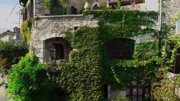 Vila Fortificada Medieval Saint Paul Vence Aberturas Das Janelas Portas — Vídeo de Stock