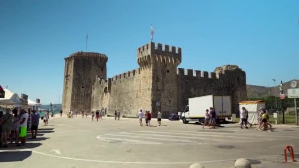 Fortress Kamerlengo Trogir Fortification City Trogir Western Tip Island Old — Wideo stockowe