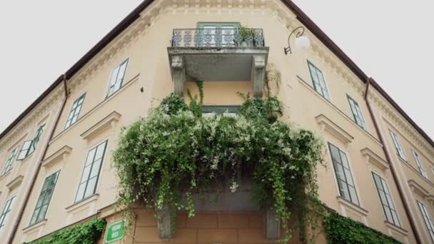 Όμορφο Σπίτι Στο Κέντρο Της Πόλης Στη Λιουμπλιάνα Οδός Βεγκόβα — Αρχείο Βίντεο