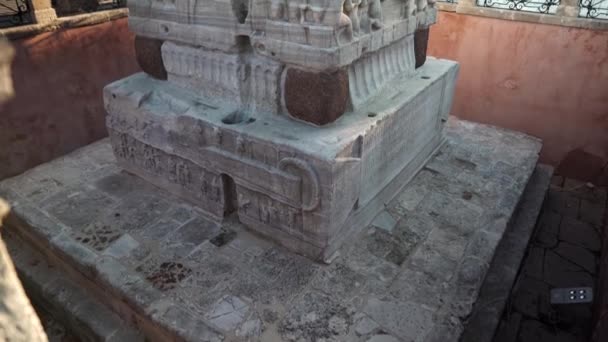 Sultanahmet Torget Istanbul Hippodromtorget Kolumner Och Obelisker Restes Den Bysantinska — Stockvideo