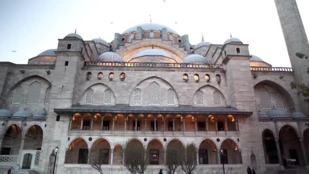 Сулеймания Стамбуле Мечеть Сулеймание Стамбул Старая Часть Города Районе Вефа — стоковое видео