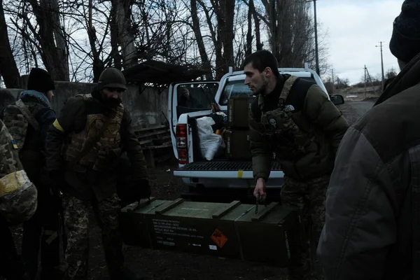 Hostroluchchya, Ukrayna: 8 Mart 2022: Ukrayna savunma ülkesinin askeri güçleri