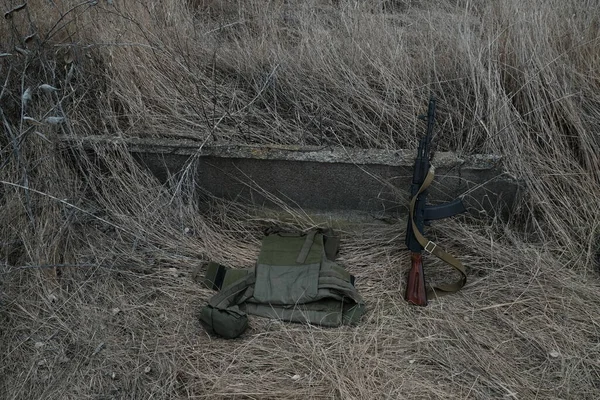 Hostroluchya ウクライナ 2022年3月7日 ウクライナ兵士の弾薬 — ストック写真