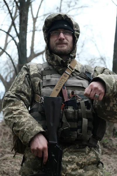 Хостролучья Украина Марта 2022 Года Вооруженные Силы Украины Оборонной Страны — стоковое фото