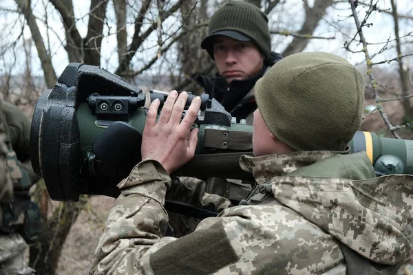 Hostroluchchya, Ukrayna: 8 Mart 2022: Nlaw 'lı Ukrayna bölge savunma savaşçıları