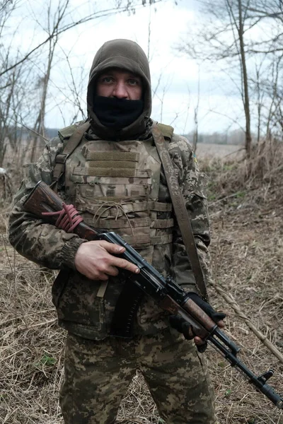Хостролучья Украина Марта 2022 Года Вооруженные Силы Украины Оборонной Страны — стоковое фото