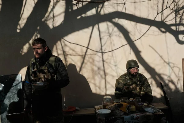 Hostroluchchya Ukrayna Mart 2022 Ukrayna Toprak Savunma Savaşçıları — Stok fotoğraf