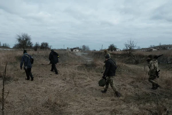 Hostroluchchya Ukraine March 2022 Military Forces Ukraine Defence Country — стоковое фото