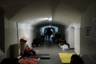 Kyiv, Ukrayna: 28 Şubat 2022: Kyiv şehrinde toprak savunması 