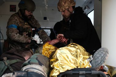 Lukashi, Ukrayna: 24 Mart 2022: Ukrayna 'nın Ukrayna köyünde Ukrayna savunma savaşçıları