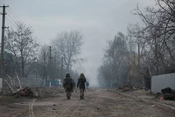 Lukyanivka Ukraine März 2022 Befreiung Nach Russischer Besatzung — kostenloses Stockfoto