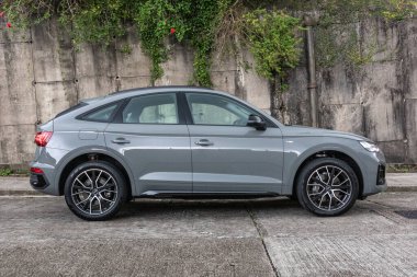 Hong Kong, Çin 28 Temmuz 2021: Audi Q5 Spor Test Günü 28 Temmuz 2021.