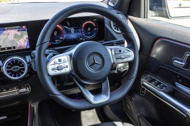 Hong Kong, Çin 15 Temmuz 2021: Mercedes-Benz EQA Tekerleği 15 Temmuz 2021.