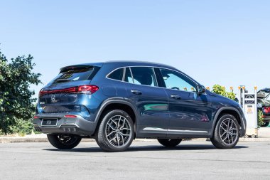 Hong Kong, Çin 15 Temmuz 2021 Mercedes-Benz test sürüşü 15 Temmuz 2021.