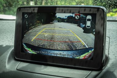 Hong Kong, Çin 7 Temmuz 2021 Mazda CX-3 Arka Kamera 7 Temmuz 2021.