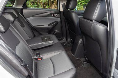 Hong Kong, Çin 7 Temmuz 2021 Mazda CX-3 İç İşleri 7 Temmuz 2021.