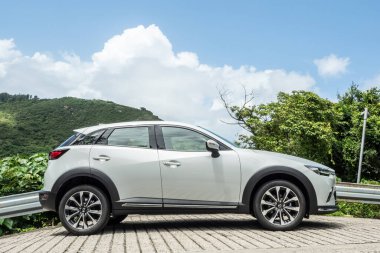 Hong Kong, Çin 7 Temmuz 2021 Mazda CX-3 Test Sürüşü 7 Temmuz 2021.
