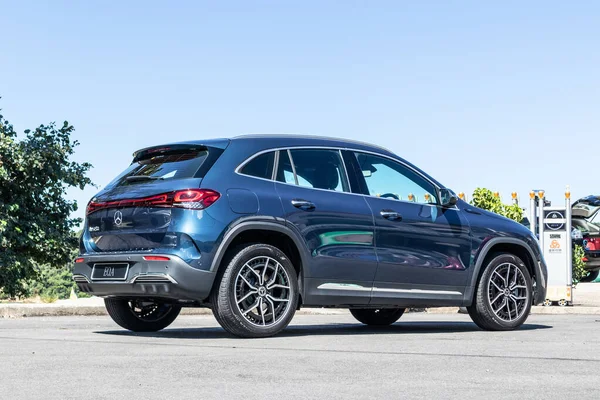 Hong Kong, Çin 15 Temmuz 2021 Mercedes-Benz test sürüşü 15 Temmuz 2021.