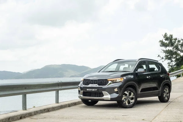 Hong Kong China Juni 2021 Kia Sonet Test Drive Dag — Stockfoto