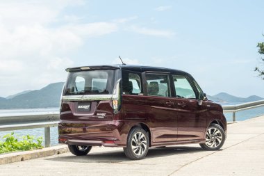 Hong Kong, Çin 16 Ağustos 2021 Suzuki Solio Test Sürüşü 16 Ağustos 2021, Hong Kong.