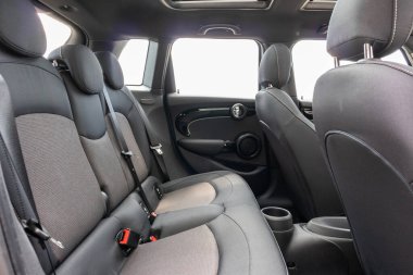 Hong Kong, Çin 18 Ağustos 2022 Mini Cooper 5 Kapı 2021 Test Sürüşü Günü 18 Ağustos 2021, Hong Kong.