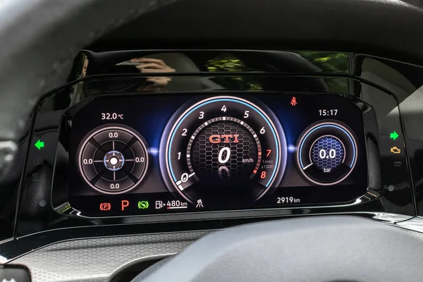 Hong Kong China Aug 2021 Volkswagen Golf Gti 2022 Dashboard — Stockfoto