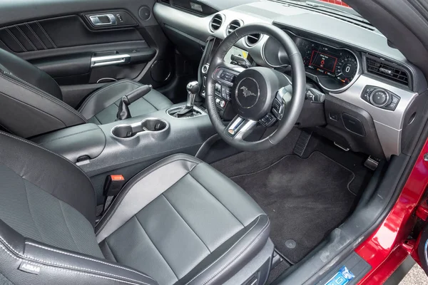 Гонконг Китай Февраля 2022 Года Ford Mustang 2022 Interior Февраля — стоковое фото