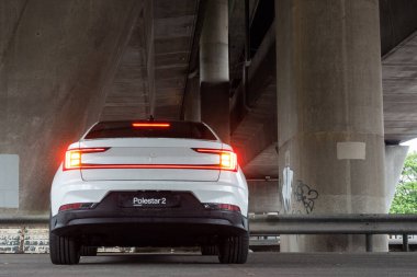 Hong Kong, China May 16 , 2022 : Polestar2 2022 Test Drive Day May 16 2022 in Hong Kong.