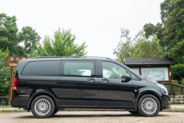 Hong Kong, Çin 25 Mayıs 2022 Mercedes-Benz eVito Test Sürüşü 25 Mayıs 2022, Hong Kong.