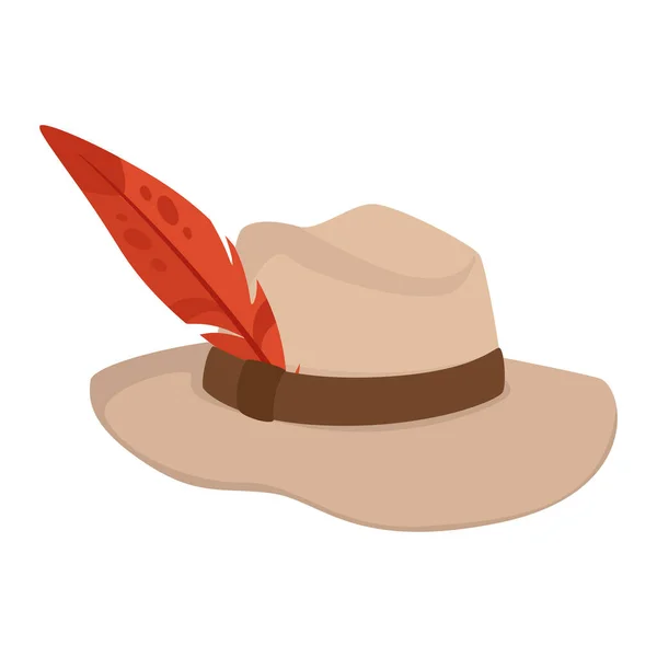 Vector cartoon style illustration of the hat — Vetor de Stock