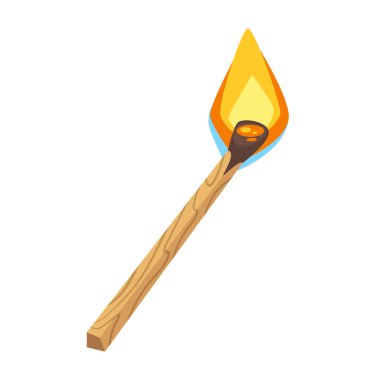 Vector cartoon illustration of the match