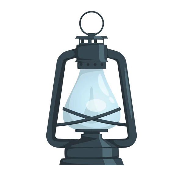 Dibujos animados vectorial stryle ilustración de lámpara vintage — Vector de stock